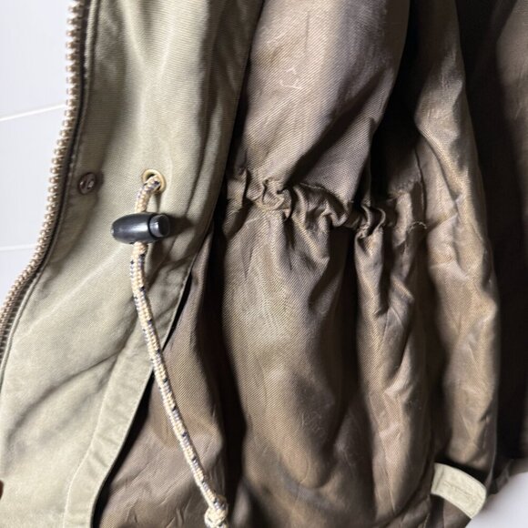 Turnbury Men's Jacket Leather Collar Zipper Size Large Tan with Dk Brown Trim - Picture 8 of 15